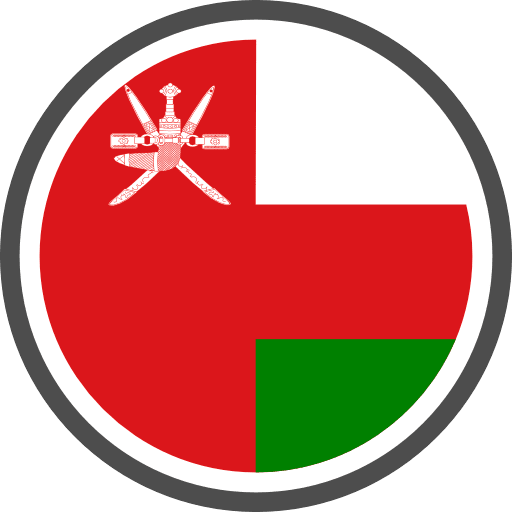 Oman Flag Round PNG Image