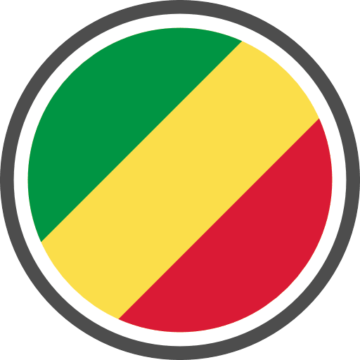 Republic Of The Congo Flag Round PNG Image