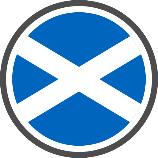 Scotland Flag Round Circle PNG Image