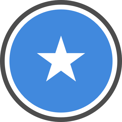 Somalia Flag Round Circle PNG Image