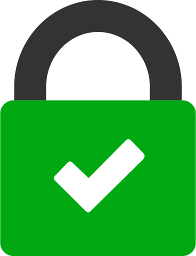Checkmark Security Lock PNG Image
