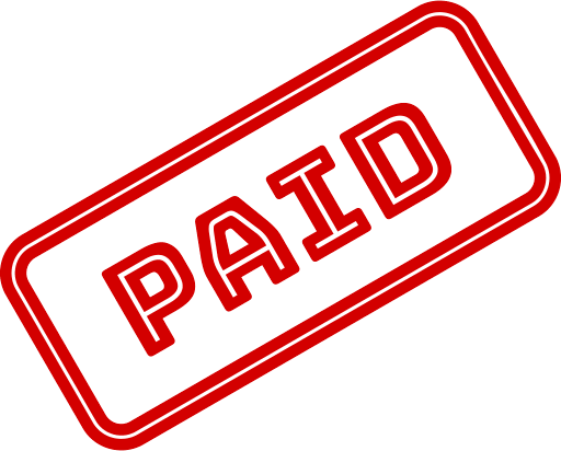 Paid Stamp PNG Image
