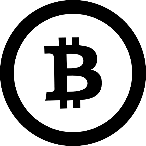 Bitcoin Black PNG Image