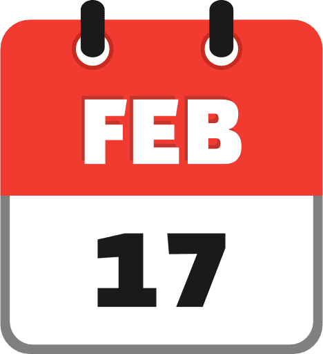 February 17 PNG Image