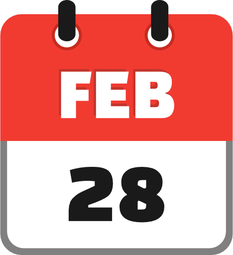 February 28 PNG Image