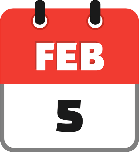 February 5 PNG Image