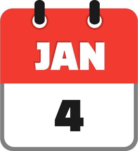 January 4 PNG Image