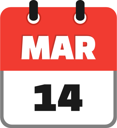 March 14 PNG Image