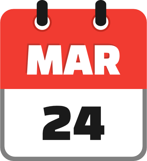 March 24 PNG Image