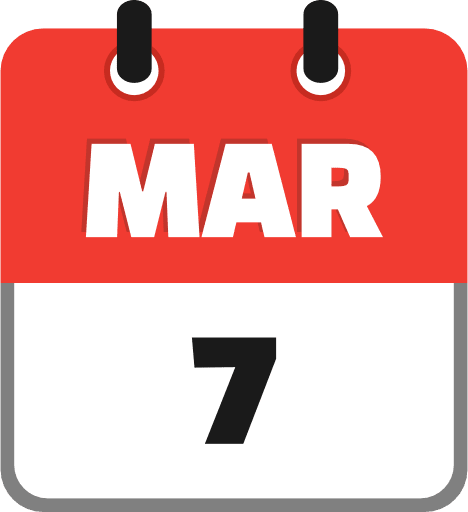 March 7 PNG Image