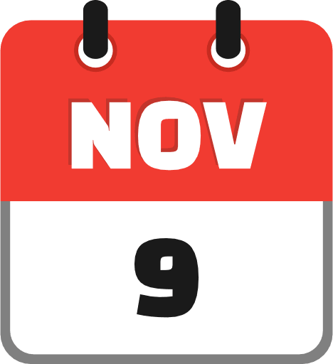 November 9 PNG Image