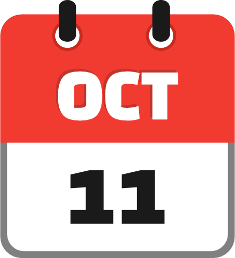 October 11 PNG Image