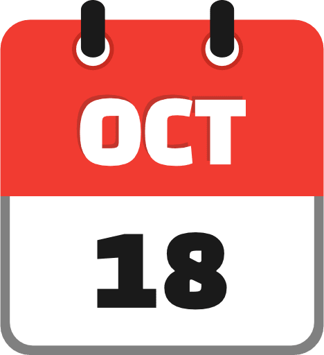 October 18 PNG Image