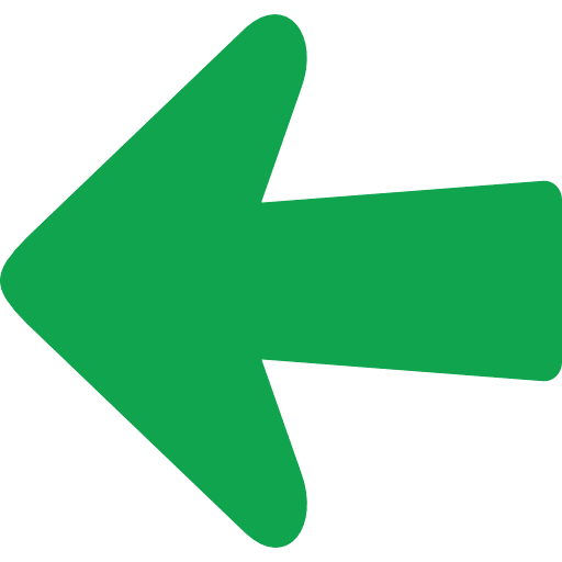 Arrow Left Direction Green PNG Image