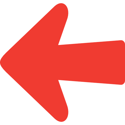 Arrow Left Direction Red PNG Image