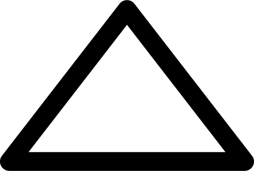 Triangle Top Outline PNG Image