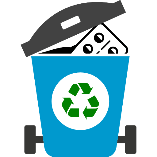 Recycle Trash Bin Drugs PNG Image