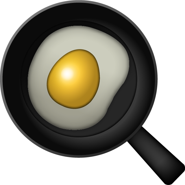 Cooking Egg Emoji Icon File HD PNG Image