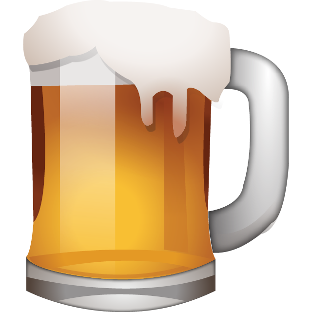 Beer Emoji Free Icon HQ PNG Image