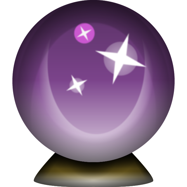 Crystal Magic Ball Emoji Icon File HD PNG Image