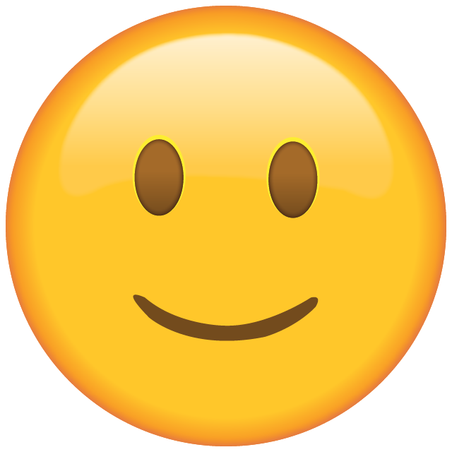 Slightly Smiling Face Emoji Free Icon HQ PNG Image