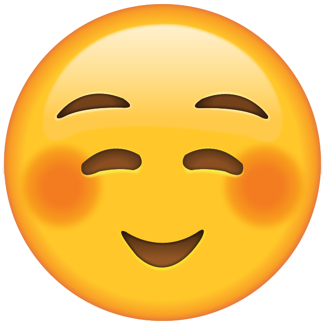 Shyly Smiling Face Emoji Icon File HD PNG Image