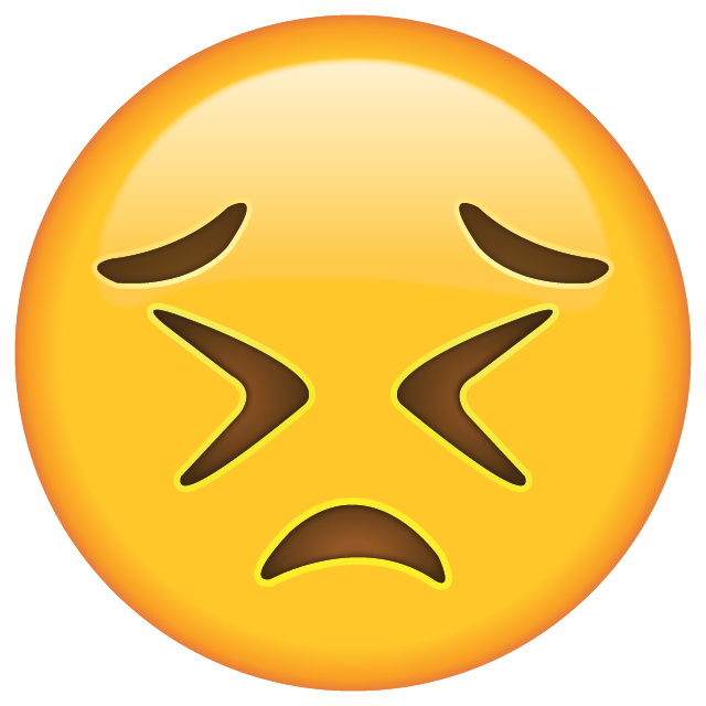 Persevering Face Emoji Icon File HD PNG Image