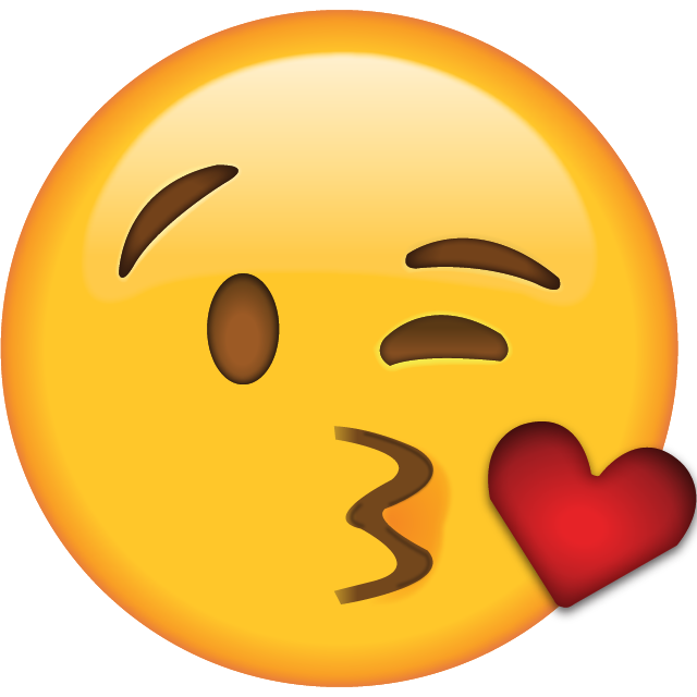 Blow Kiss Emoji Free Icon HQ PNG Image