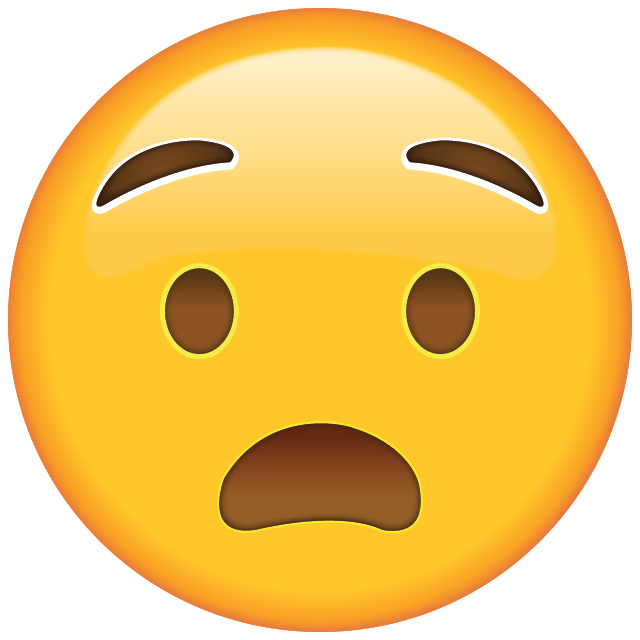 Anguished Face Emoji Free Photo Icon PNG Image