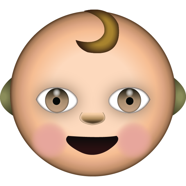 White Baby Emoji Icon Free Photo PNG Image