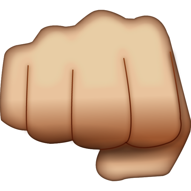 Fist Hand Emoji Icon File HD PNG Image