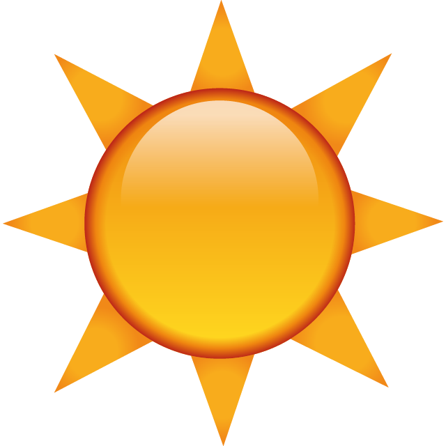 The Sun Emoji Icon File HD PNG Image