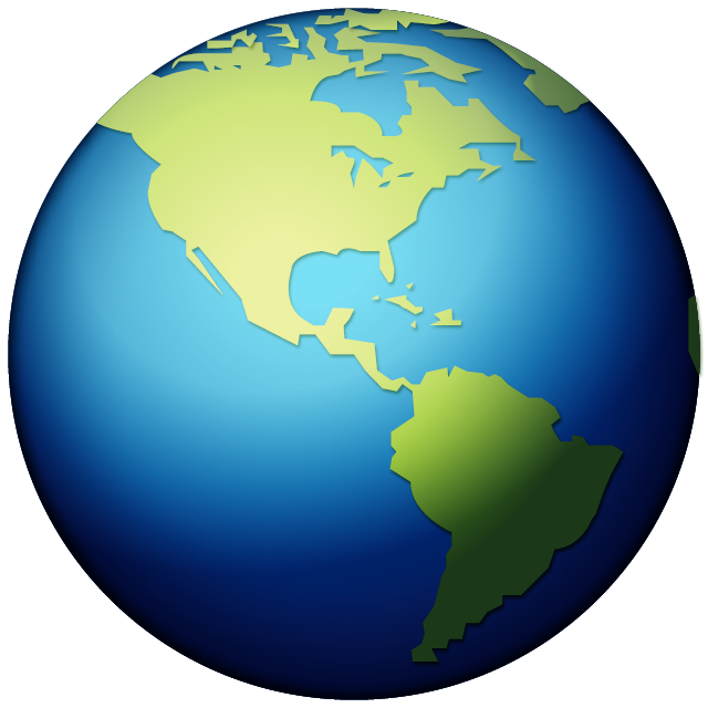 Earth Globe Americas Emoji Free Icon PNG Image