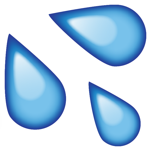 Sweat Water Emoji Icon Free Photo PNG Image