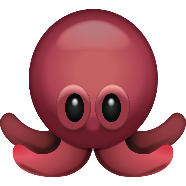 Octopus Emoji Free Photo Icon PNG Image