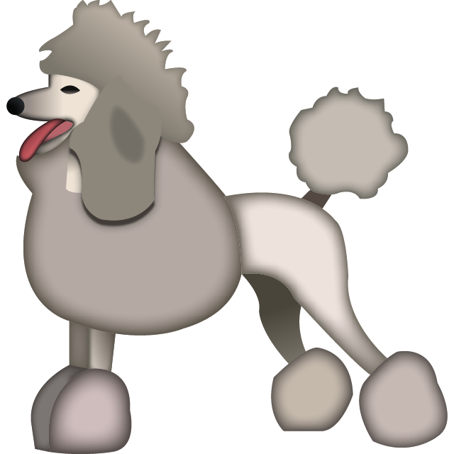 Poodle Dog Emoji Free Photo Icon PNG Image
