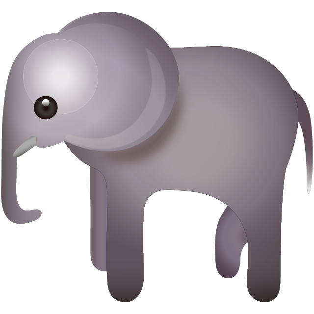Elephant Emoji Free Icon HQ PNG Image