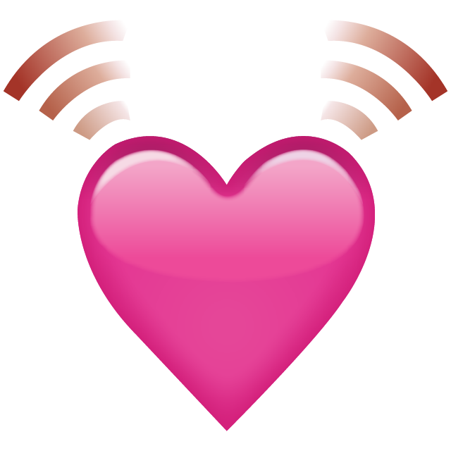 Beating Pink Heart Emoji Icon File HD PNG Image