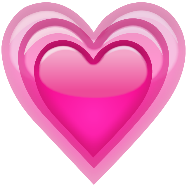 Growing Pink Heart Emoji Free Icon HQ PNG Image