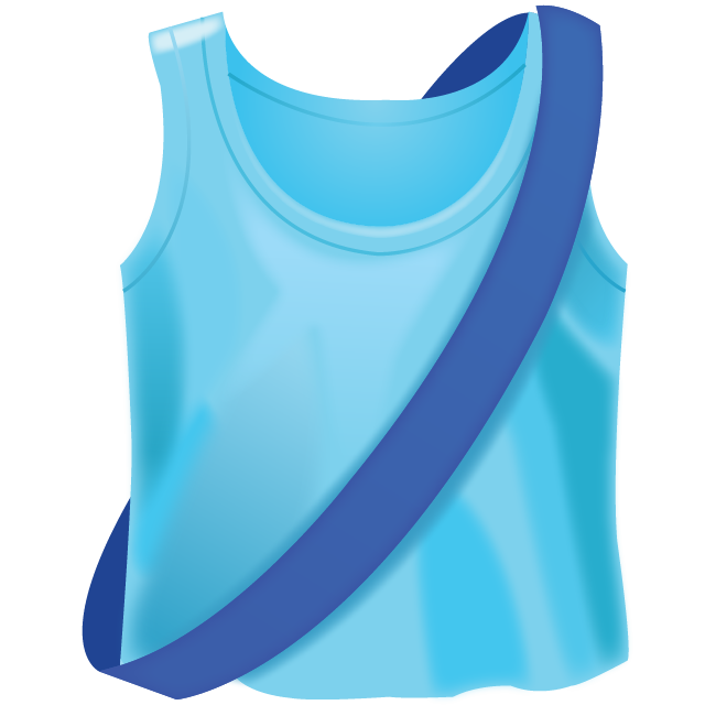 Running Shirt With Sash Emoji Icon Download Free PNG Image