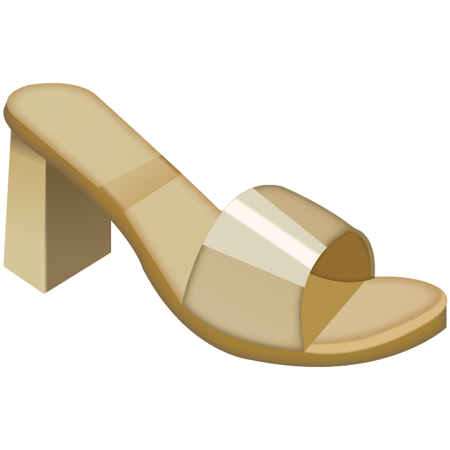 Womans Sandal Emoji Icon File HD PNG Image