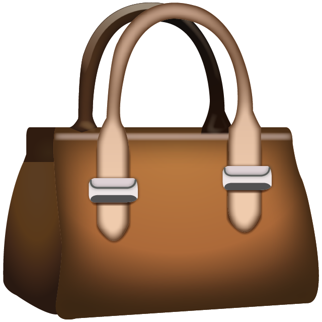Handbag Emoji Free Icon HQ PNG Image