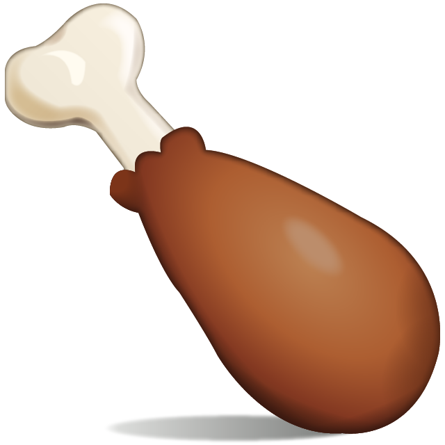 Poultry Leg Emoji Icon File HD PNG Image