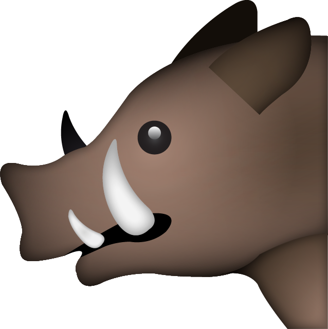 Boar Emoji Icon Free Photo PNG Image