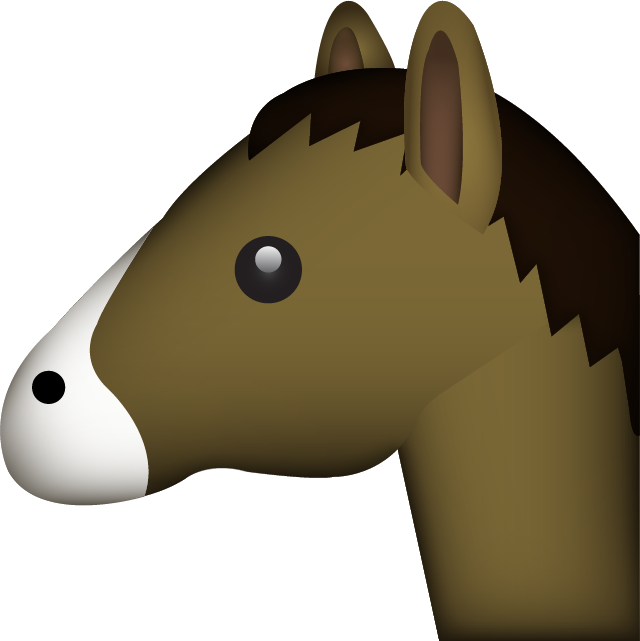 Horse Emoji Icon Free Photo PNG Image