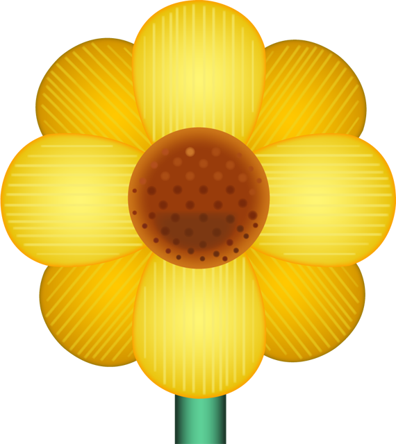 Yellow Blossom Emoji Icon Free Photo PNG Image