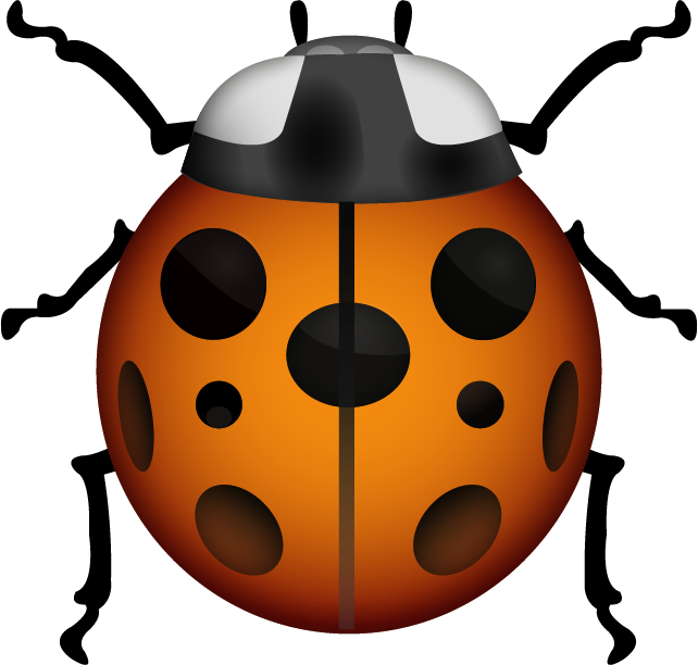 Lady Beetle Emoji Icon File HD PNG Image