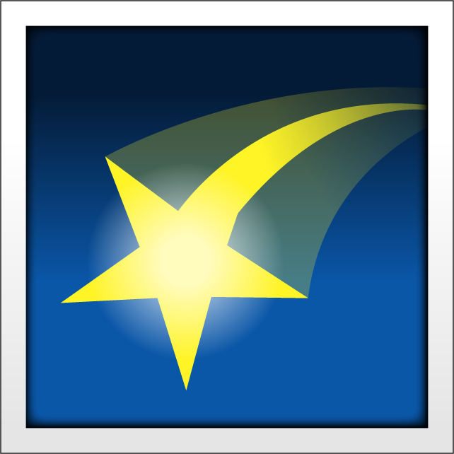 Shooting star emoji icon png Icon File HD PNG Image