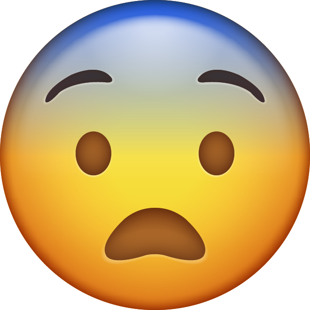 Fearful Emoji Free Photo Icon PNG Image