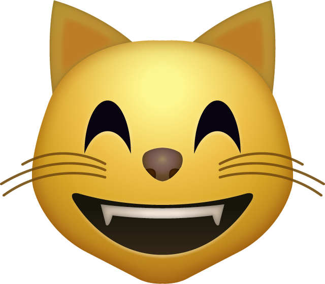 Happy Cat Emoji Free Photo Icon PNG Image